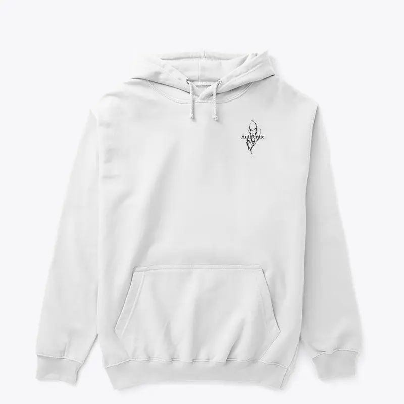 Authentic white classic hoodie